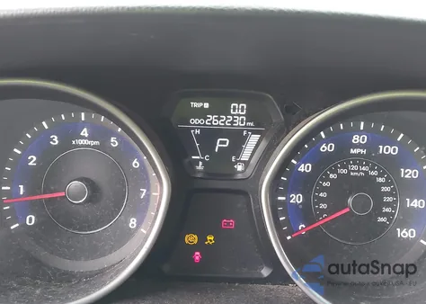 2012 Hyundai Elantra Limited из США, поврежденный, VIN 5NPDH4AE7CH117920